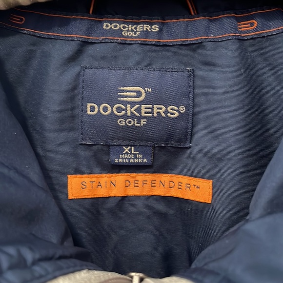 Dockers Golf Zip Pullover Windbreaker Jacket Large - Picture 2 of 12